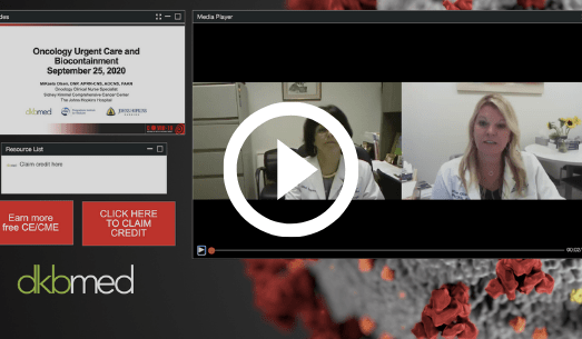 9/25/2020 - COVID-19 Oncology Urgent Care and Biocontainment Part 2